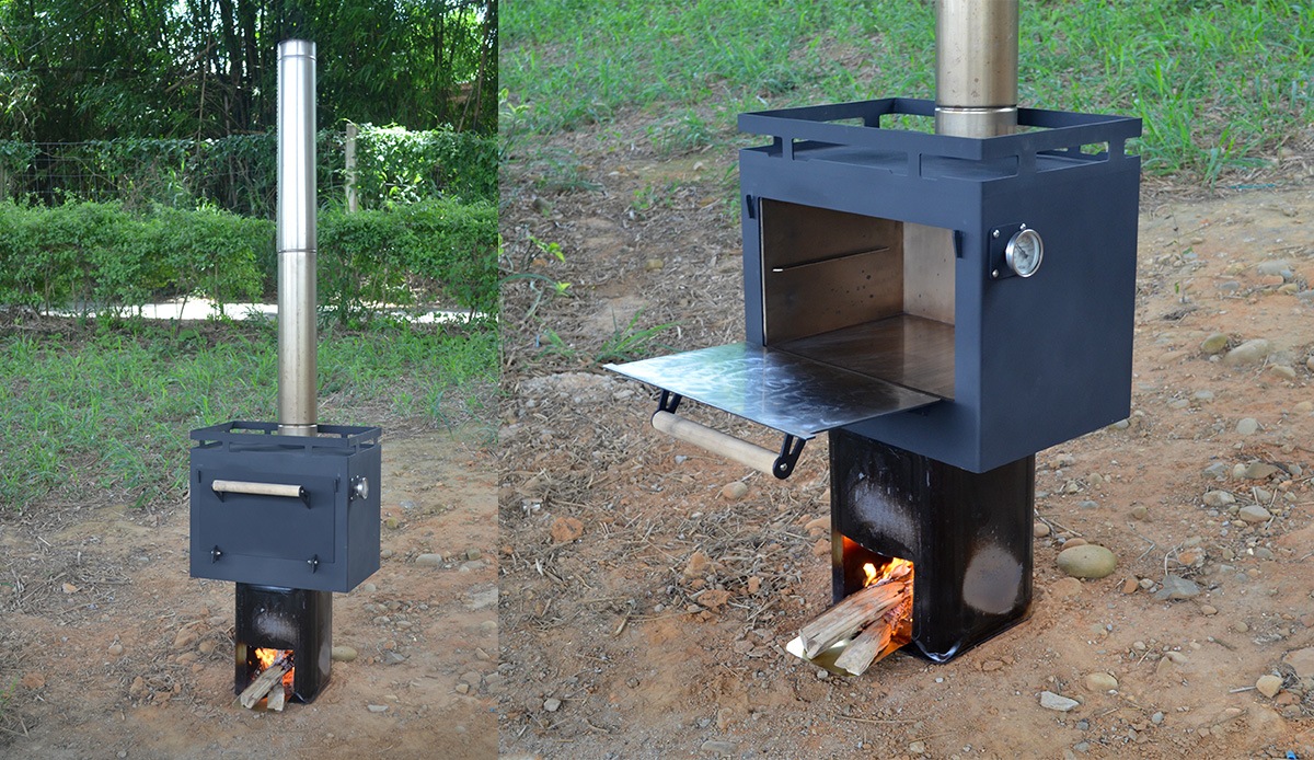 柴烧烤箱 — 多功能火箭炉